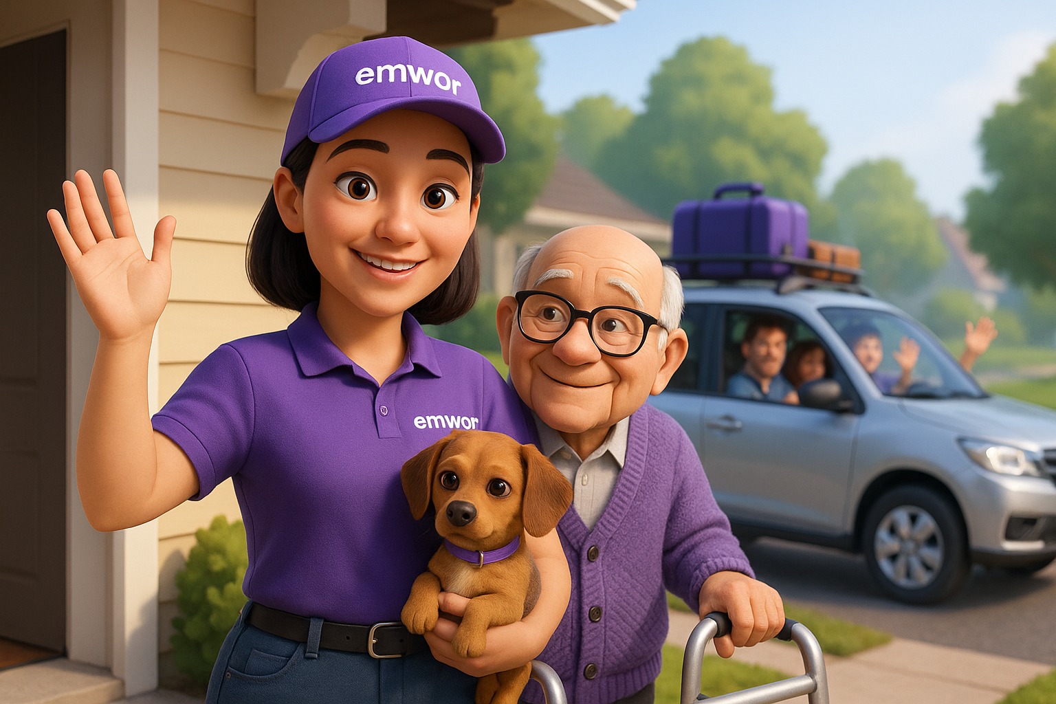 Agent taking pet care while you chill out.